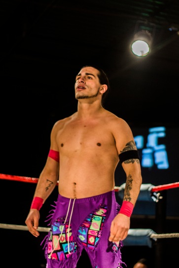 One half of the FSW Tag Team Champions Nutrious X; Tier 1 Wrestling | Credit: Andrew Kao